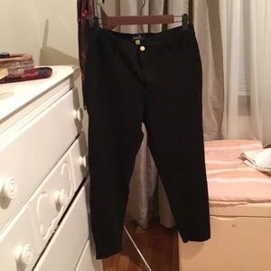 Smitten black, straight-leg ponte pants with stretch. Never worn.